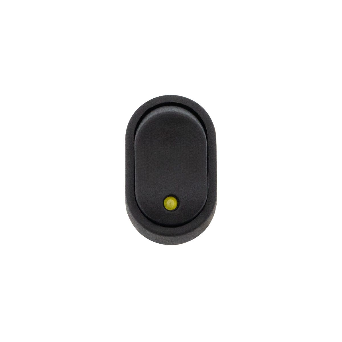 Amber LED Oval Rocker 16 Amp 12V On/Off 1/2" Dia. 1 Pc.