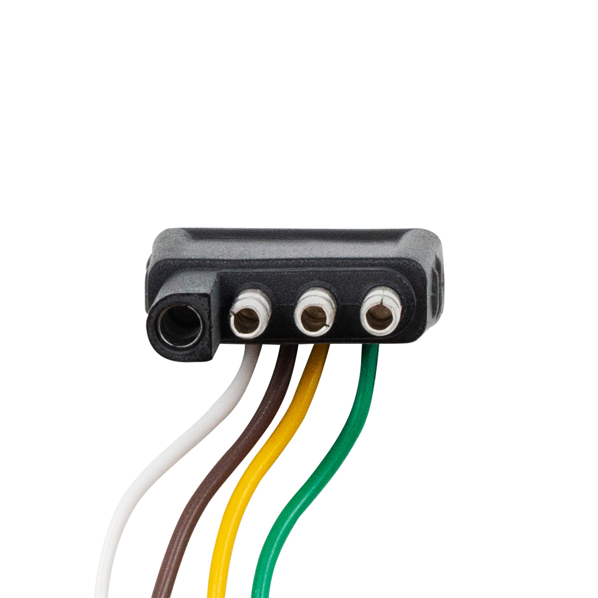 4-Way Flat Molded Male Trailer Connector w/ Polarized Plugs, 1 Pc. - Thumbnail 3