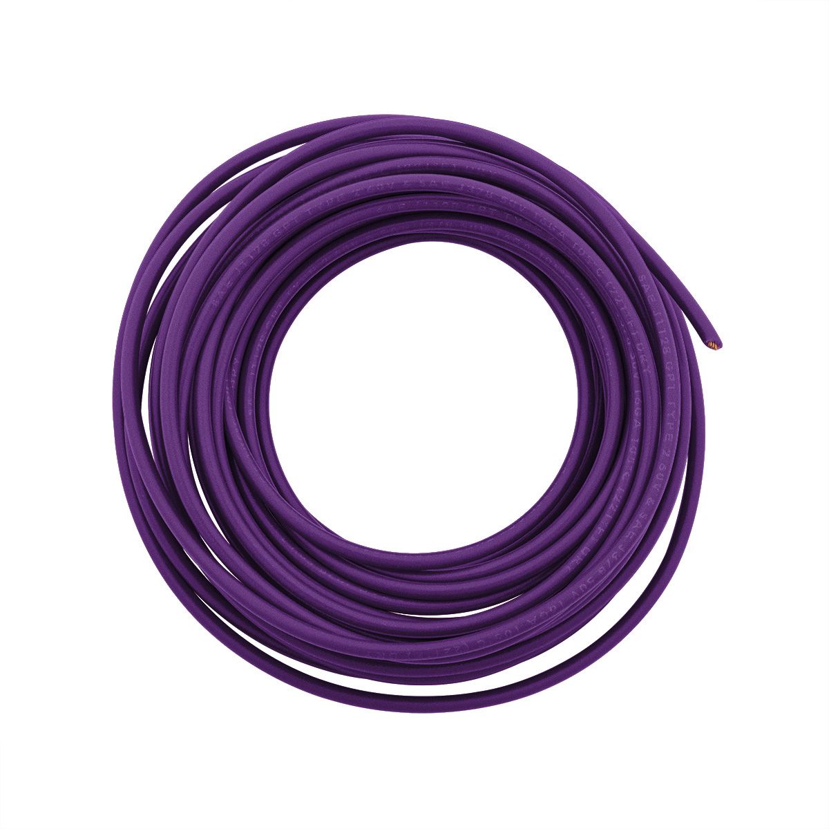 Primary Wire - Rated 105°C 16 AWG, Purple 20 Ft.