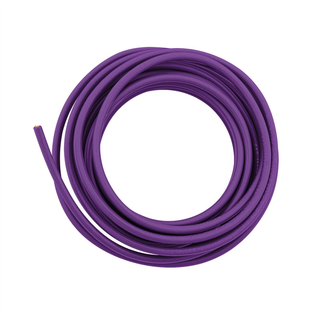 Primary Wire - Rated 105°C 12 AWG, Purple 12 Ft.