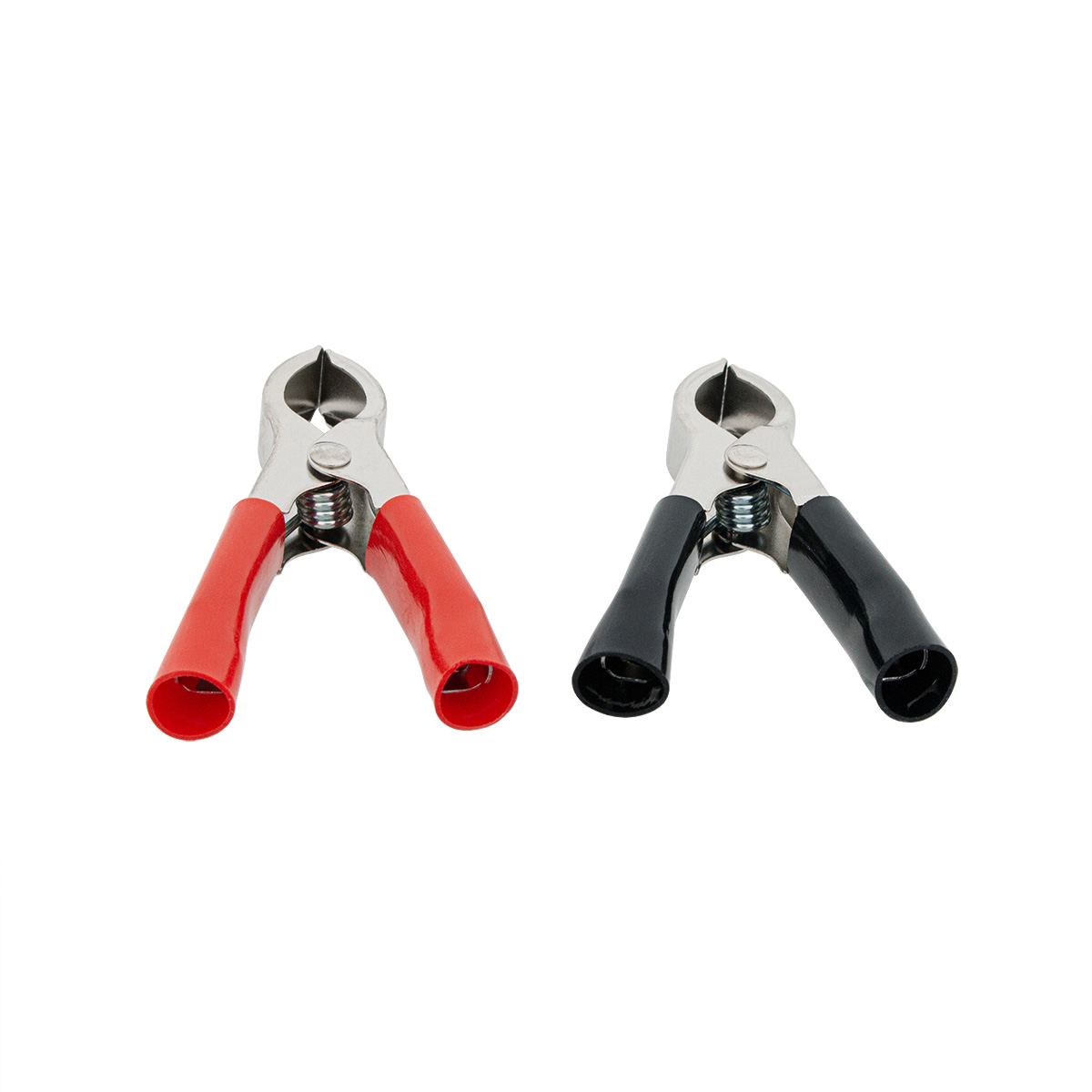 50 Amp Clamps w/ Vinyl Handles 1Red/1Black 1 Set. - Thumbnail 3