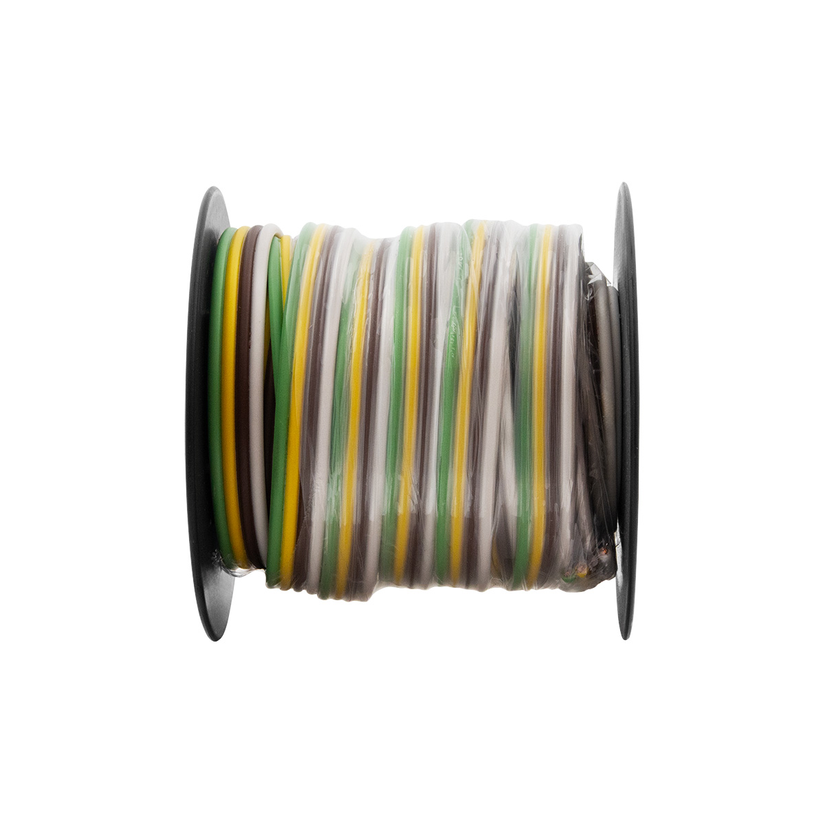 Trailer Wire Bonded - Rated 80°C 16 AWG 4-Way, Wht/Brn/Ylw/Grn 25 Ft. - Thumbnail 3