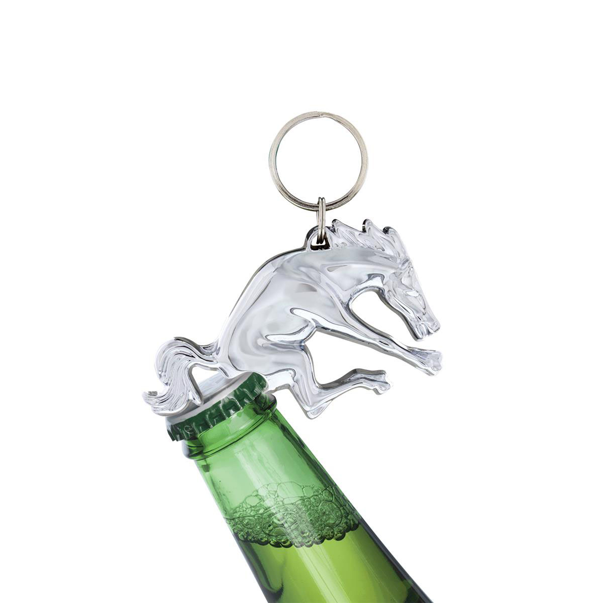 Chrome Bucking Horse Keychain/Bottle Opener - Thumbnail 7