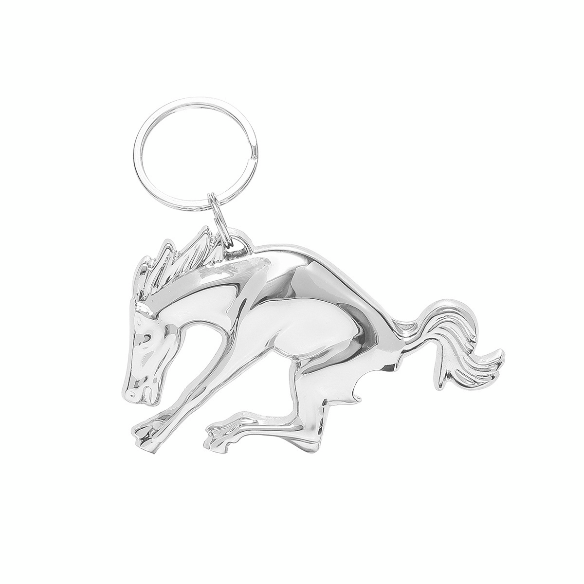 Chrome Bucking Horse Keychain/Bottle Opener - Thumbnail 8