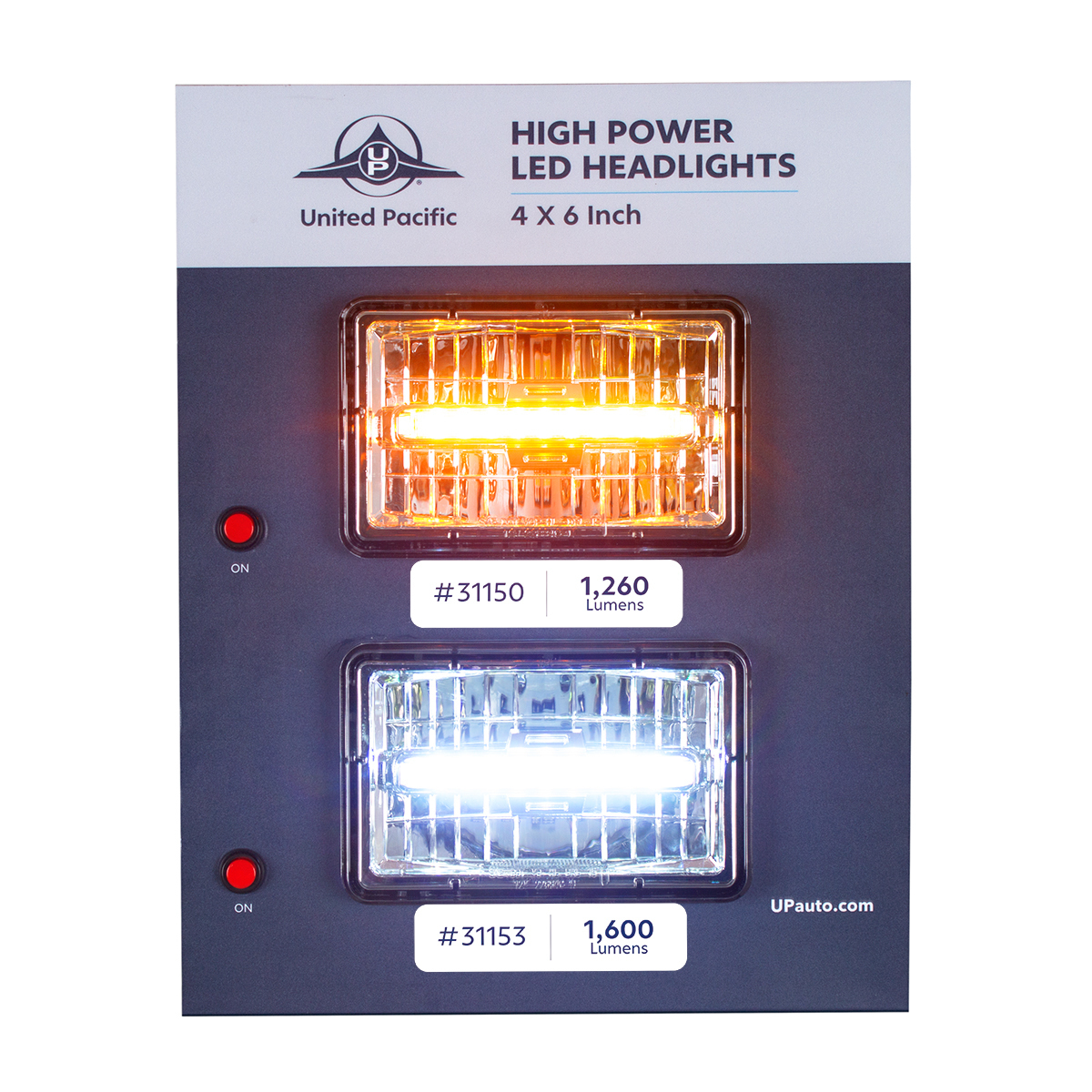 Display For 4" X 6" Lights - High/Low Beam - Thumbnail 5