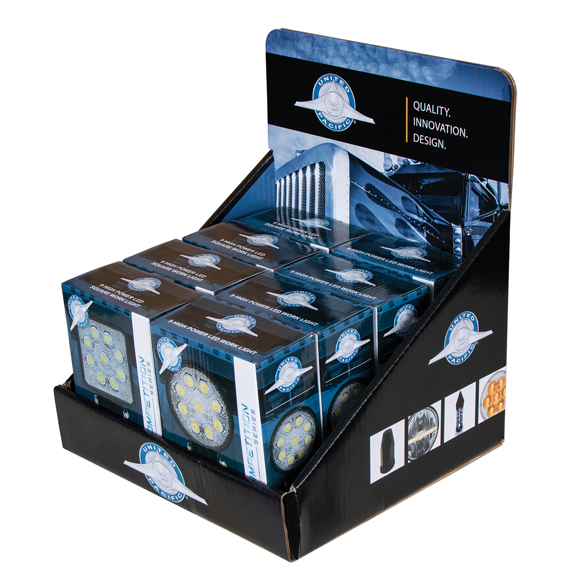 9 High Power LED Work Light Bin Box Display - Thumbnail 2