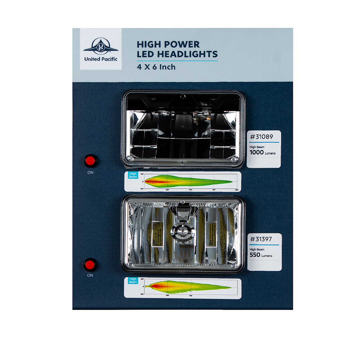 Display For 4" X 6" Lights - High Beam Lights 31089 & 31397 - Thumbnail 2