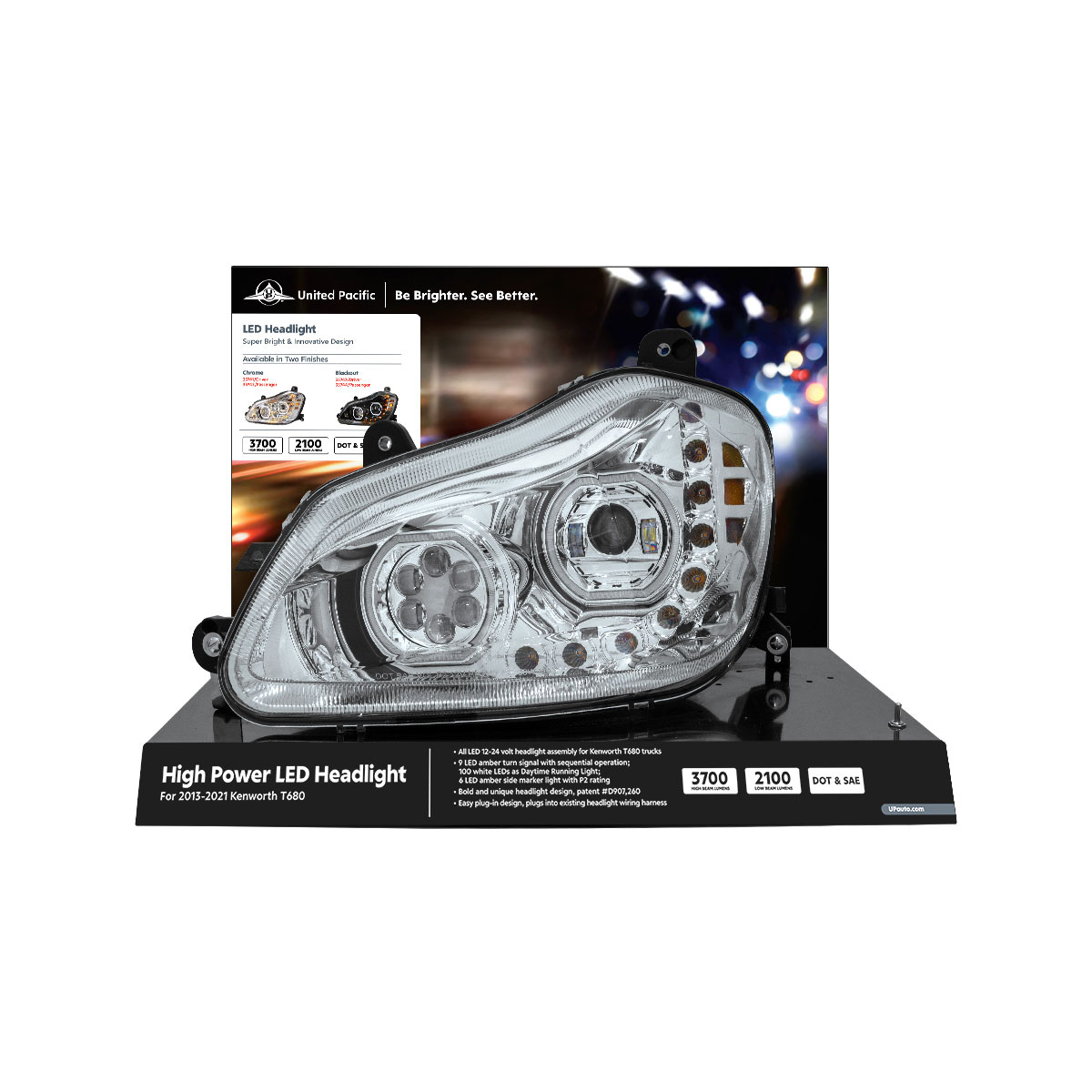 United Pacific Kenworth T680 Modular Headlight Display-35741 - Thumbnail 2