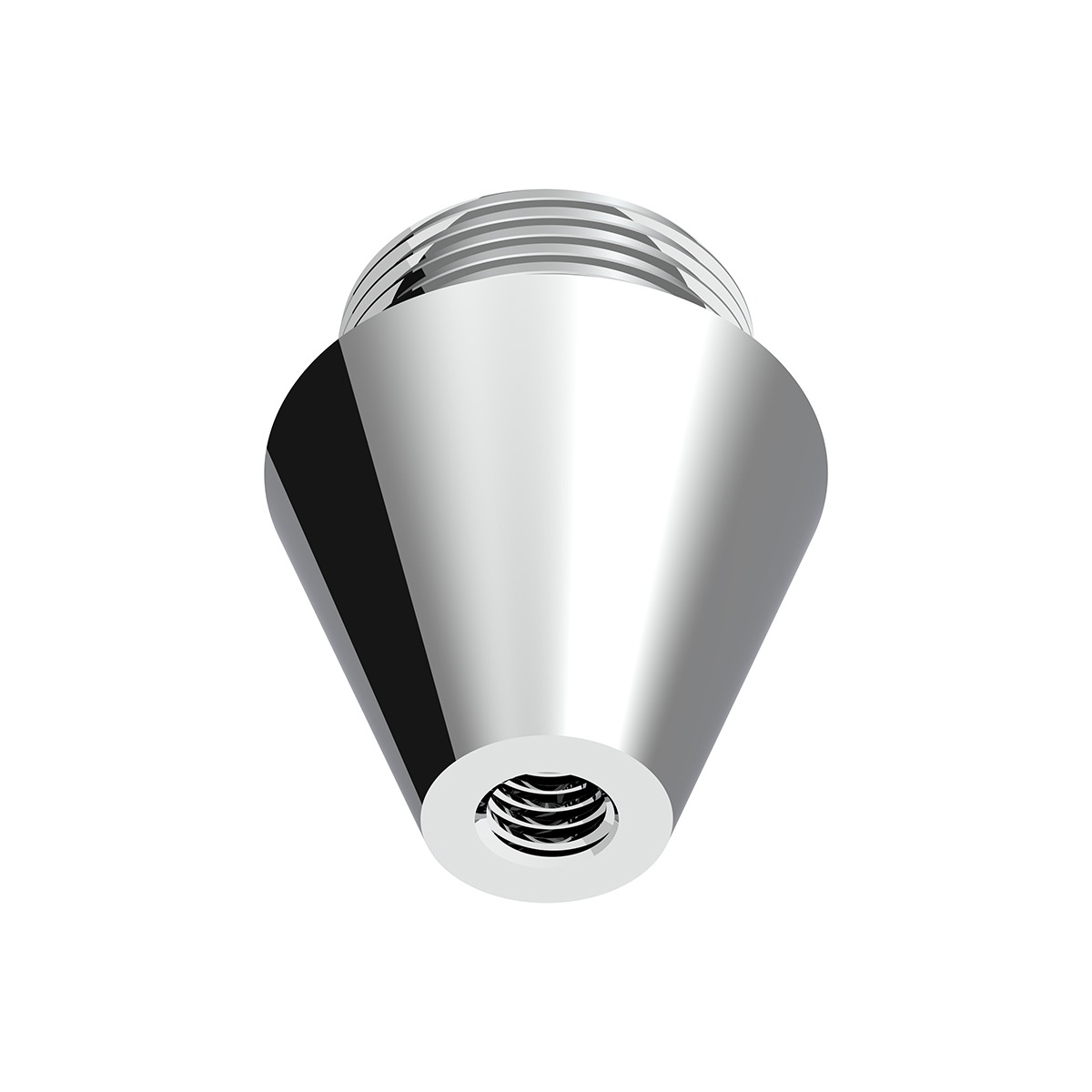 Chrome Aluminum M30X3.5 Male To 3/8"-16 Female Beer Tap Adapter - Thumbnail 3