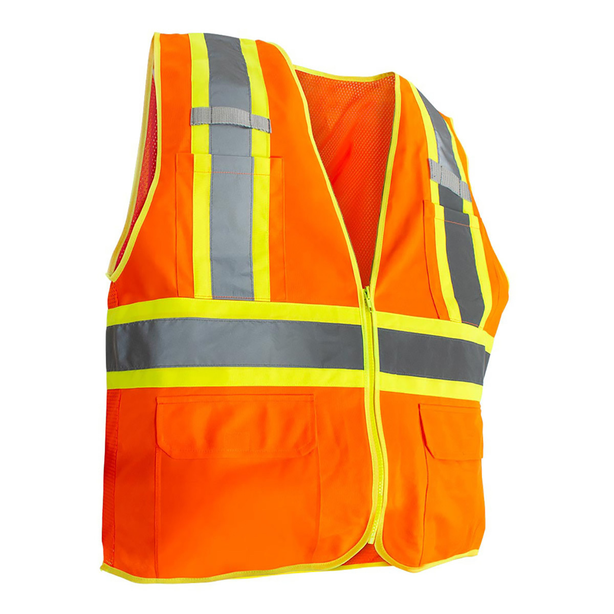RigGear High Visibility Reflective Orange Safety Vest-Small - Thumbnail 9