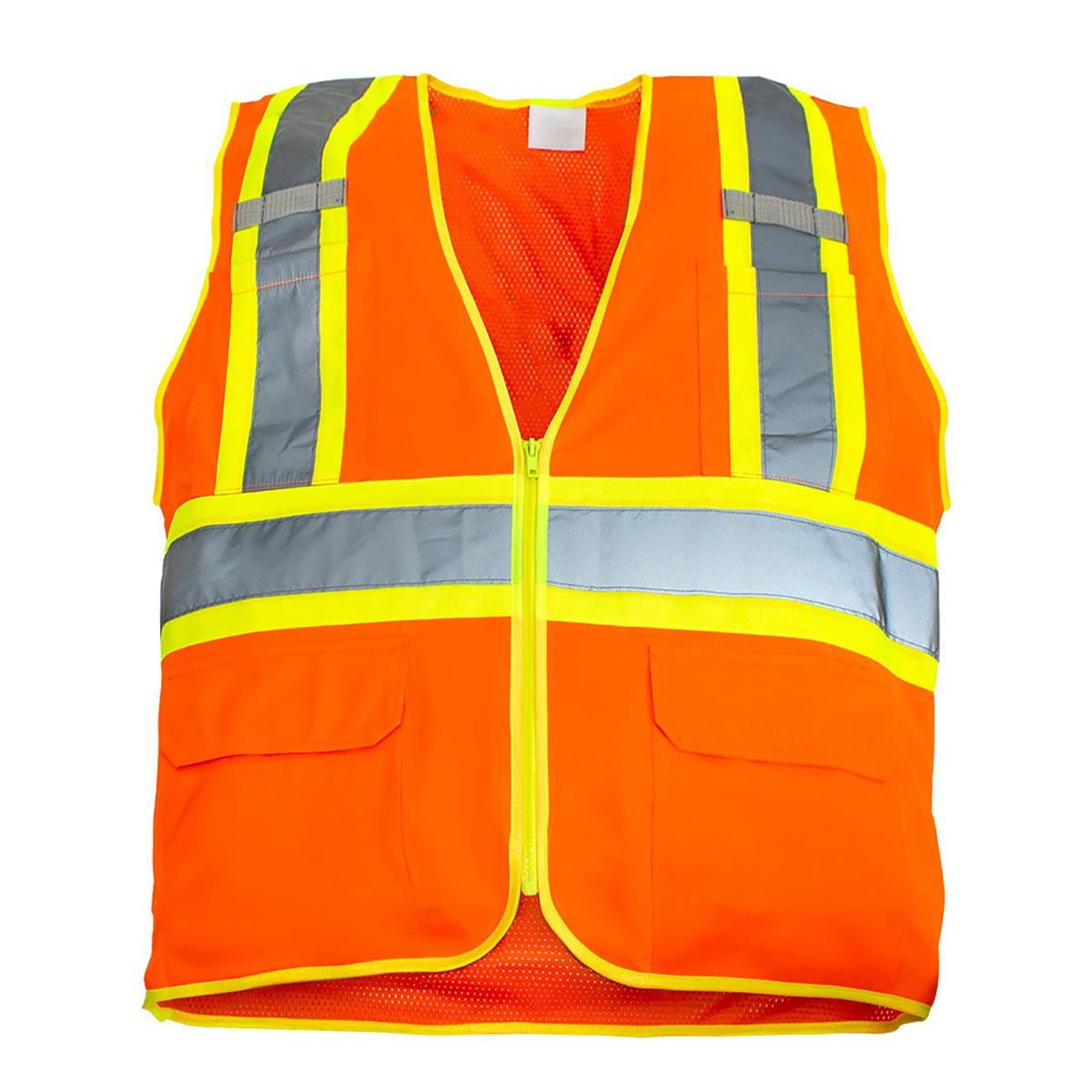 RigGear High Visibility Reflective Orange Safety Vest-X Large - Thumbnail 2