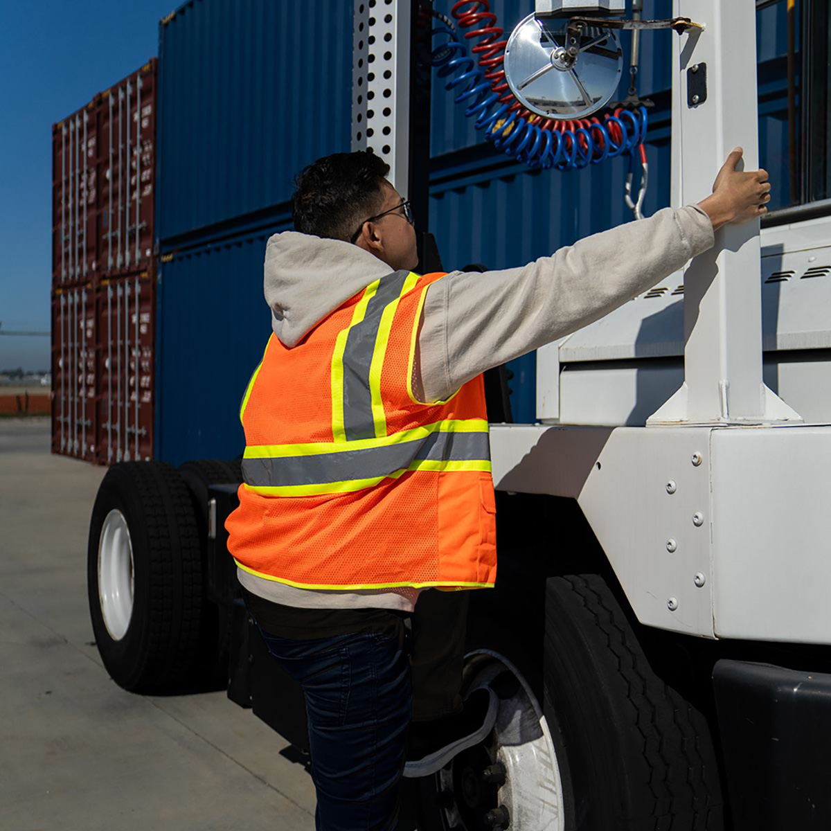 RigGear High Visibility Reflective Orange Safety Vest-X Large - Thumbnail 7