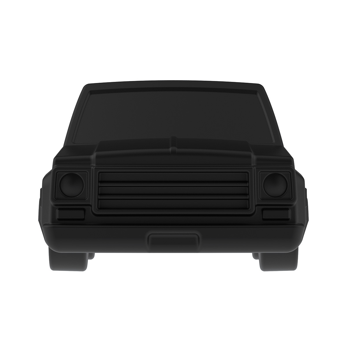 Solid Die-Cast 1973-1987 Chevrolet Truck Style Paper Weight-Matte Black - Thumbnail 2
