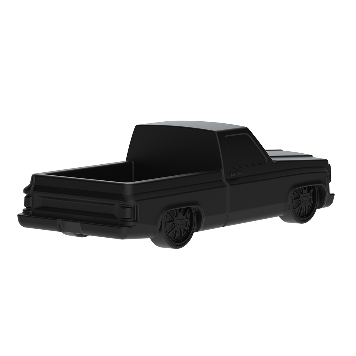 Solid Die-Cast 1973-1987 Chevrolet Truck Style Paper Weight-Matte Black - Thumbnail 4