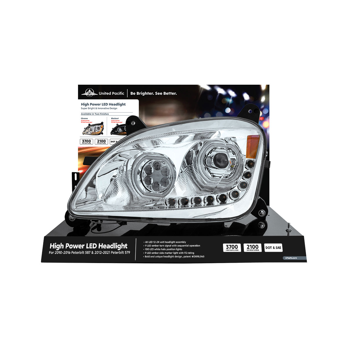 United Pacific Peterbilt 579 Modular Headlight Display-35745 - Thumbnail 2