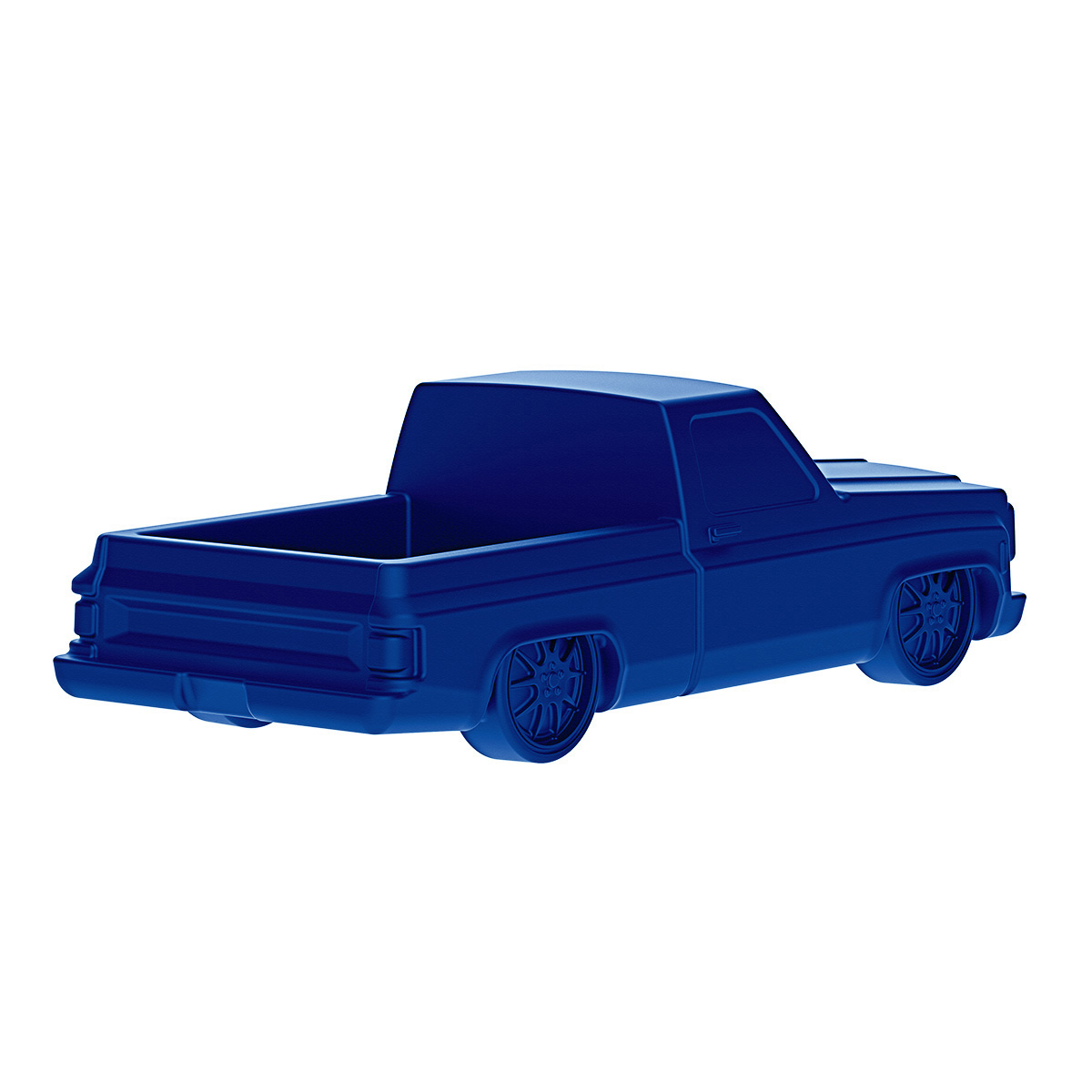 Solid Die-Cast 1973-1987 Chevrolet Truck Style Paper Weight-Indigo Blue - Thumbnail 4
