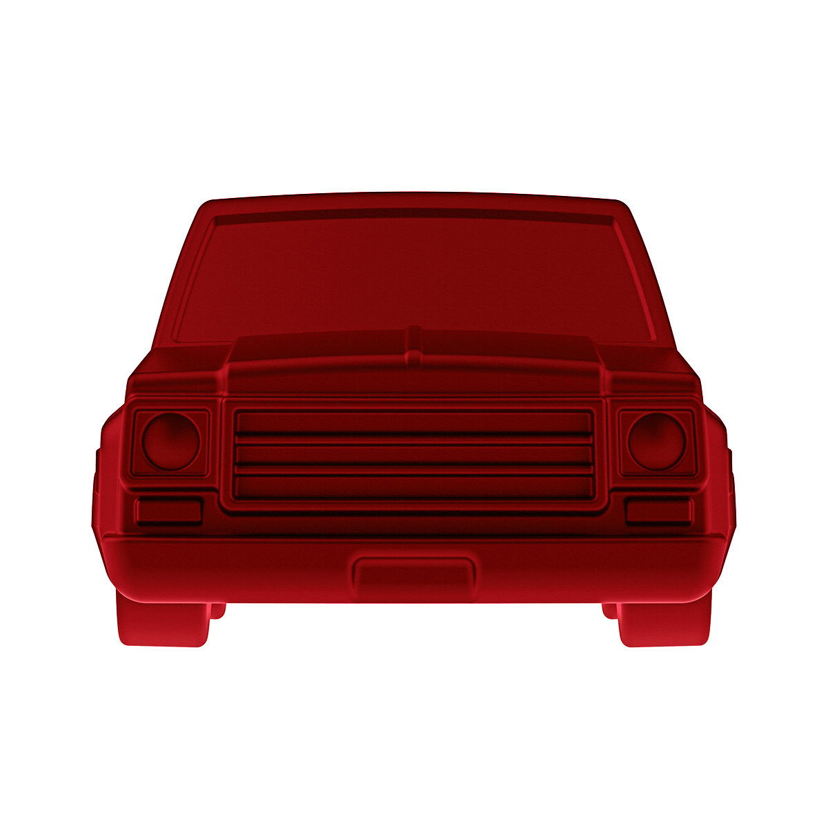 Solid Die-Cast 1973-1987 Chevrolet Truck Style Paper Weight-Candy Red - Thumbnail 2
