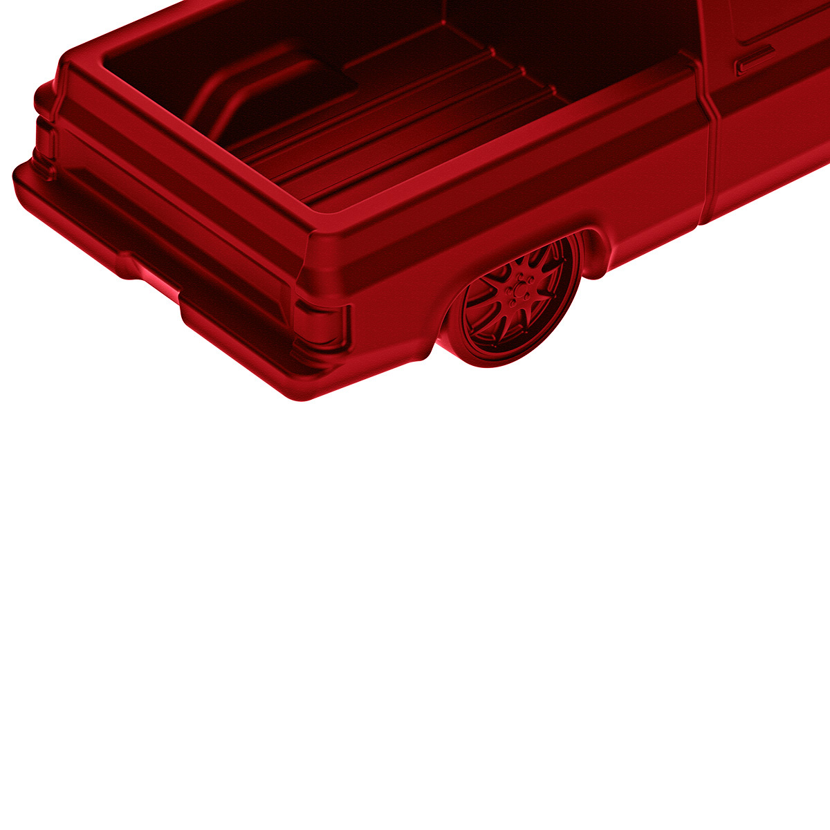 Solid Die-Cast 1973-1987 Chevrolet Truck Style Paper Weight-Candy Red - Thumbnail 13