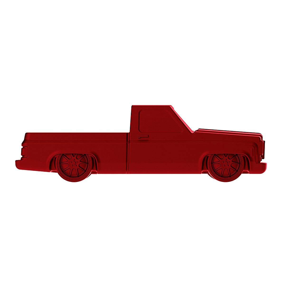 Solid Die-Cast 1973-1987 Chevrolet Truck Style Paper Weight-Candy Red - Thumbnail 3