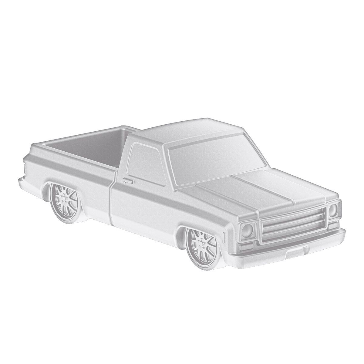 Solid Die-Cast 1973-1987 Chevrolet Truck Style Paper Weight-Pearl White