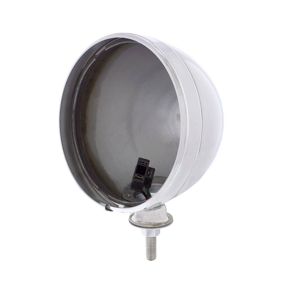 7" Stainless Dietz Style Headlight Housing Only and 34222 Pigtail (Pair)