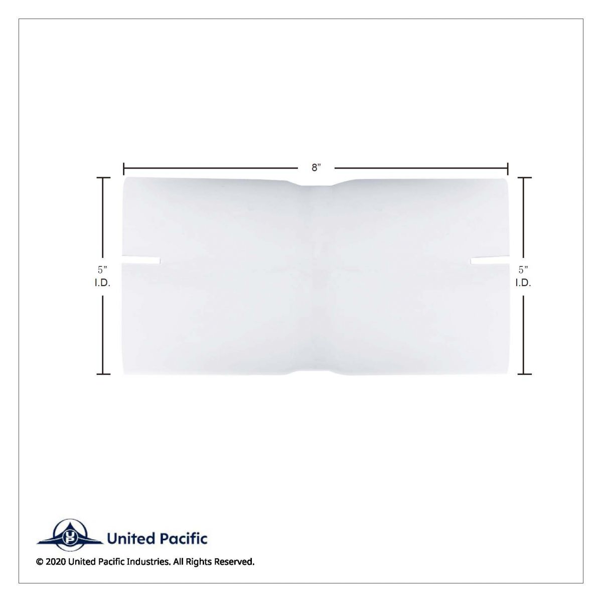 Aluminized Exhaust Connector 5" I.D. To 5" I.D. - Thumbnail 2