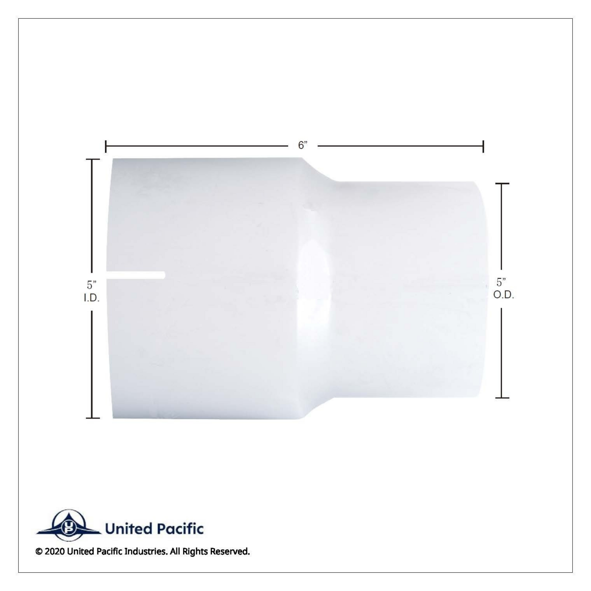 Aluminized Exhaust Connector 5" I.D. To 5" O.D. - Thumbnail 3