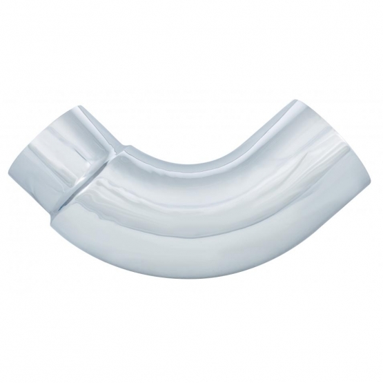 Chrome 90 Degree Exhaust Elbow, Reduce 7" O.D. To 5" O.D. - 16" X 16"