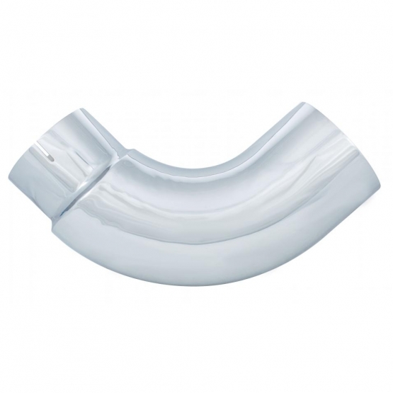 Chrome 90 Degree Exhaust Elbow, Reduce 7" O.D. To 5" O.D. - 24" X 24"