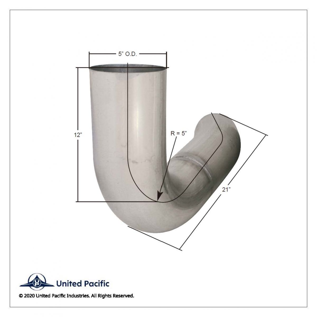 Aluminized Exhaust Elbow For Freightliner 04-15653-000 - Thumbnail 2