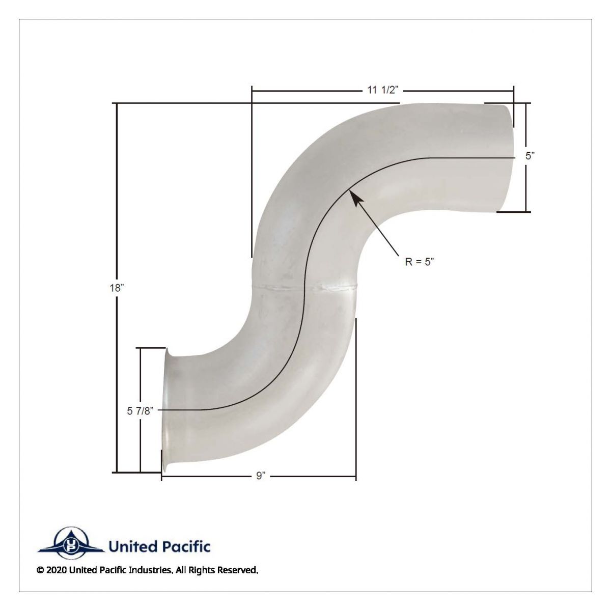 Freightliner Aluminized Exhaust Elbow - OEM No. 04-17094-012 - Thumbnail 2