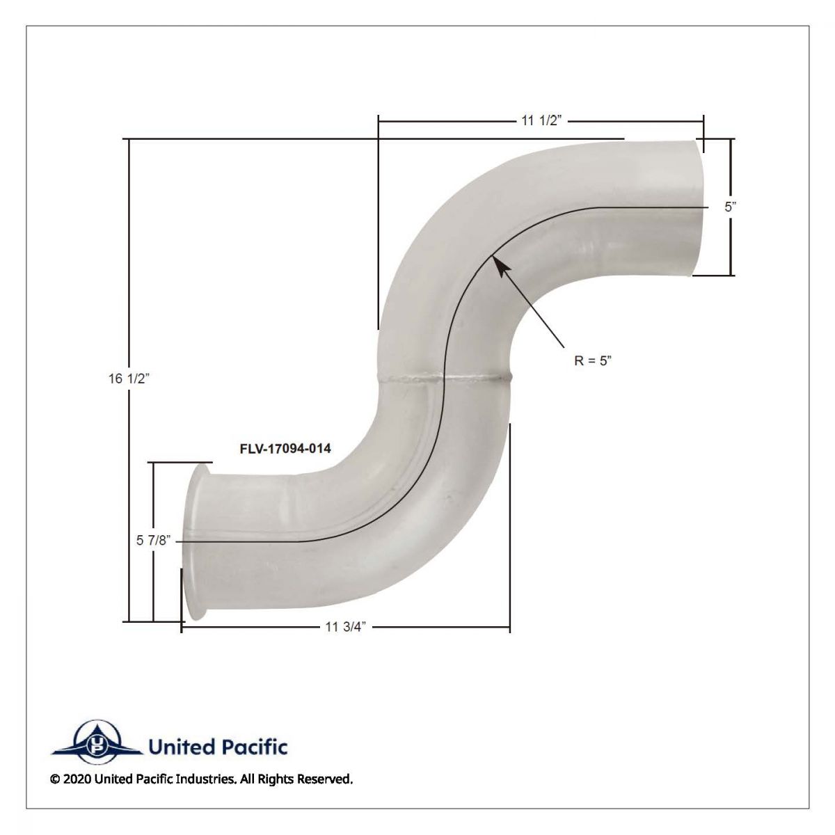 Aluminized Exhaust Elbow For Freightliner 04-17094-014 - Thumbnail 2