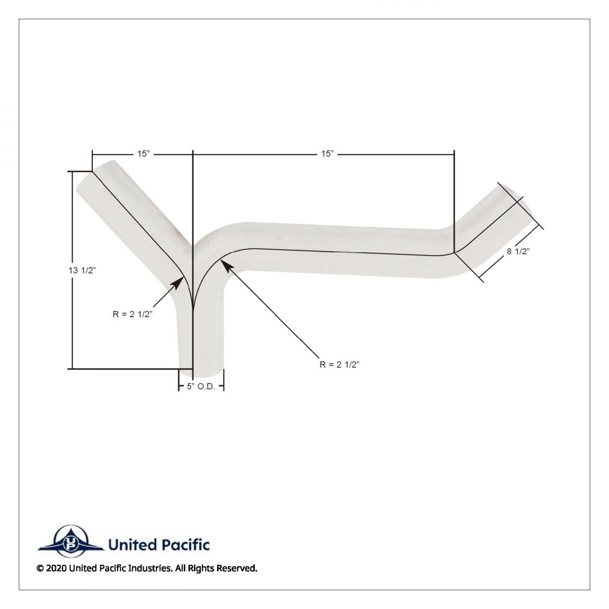 Exhaust Y-Divider For Kenworth K180-14766 - Thumbnail 2