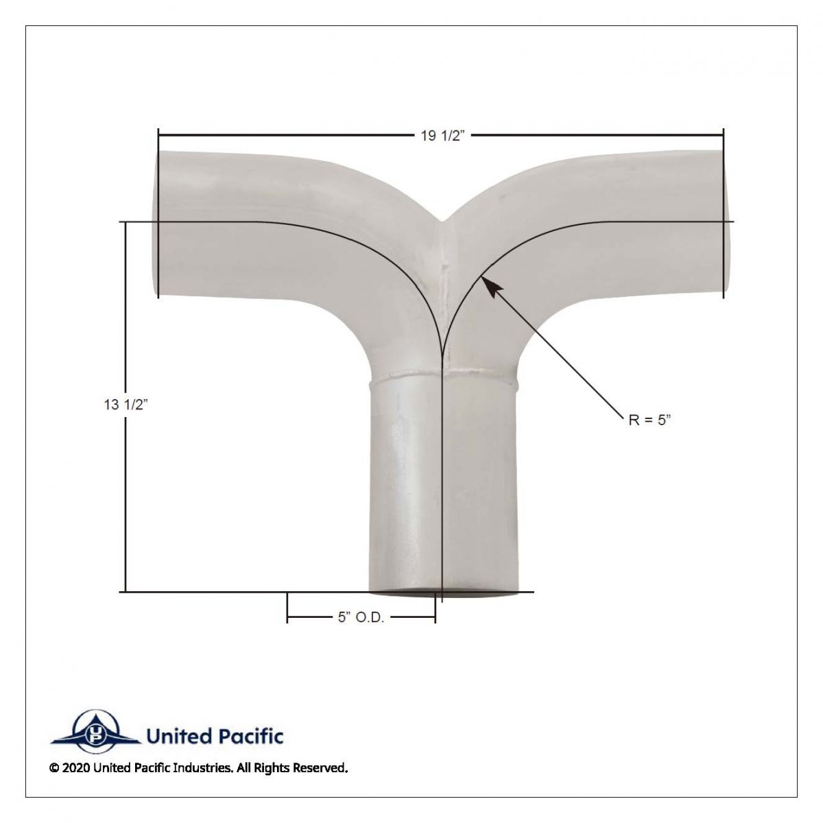 Exhaust Y-Divider For Kenworth Aerocab K180-18613 - Thumbnail 2