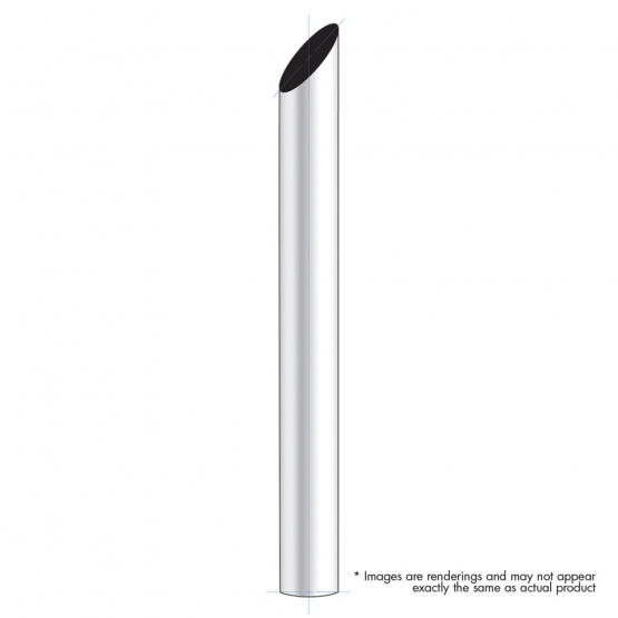 5" Mitred Plain Bottom Exhaust - 48" L