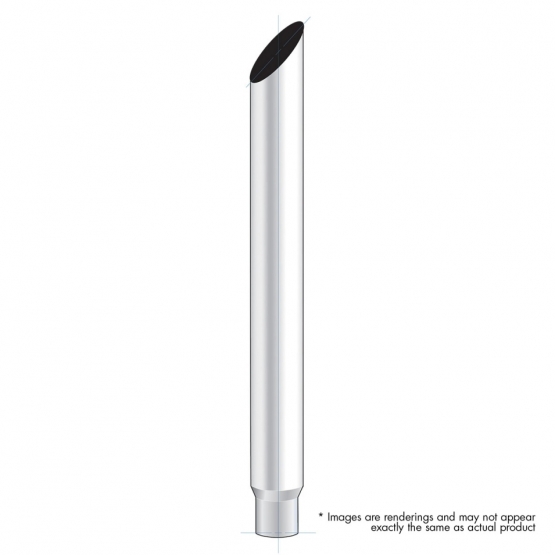 7" Mitred Reduce To 5" O.D. Bottom Exhaust - 60" L