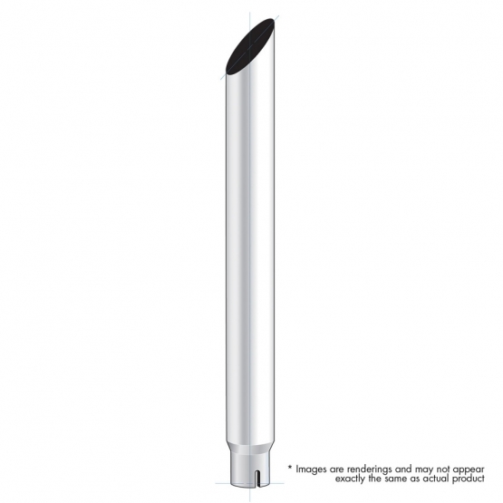 6" Mitred Reduce To 5" I.D. Bottom Exhaust - 96" L