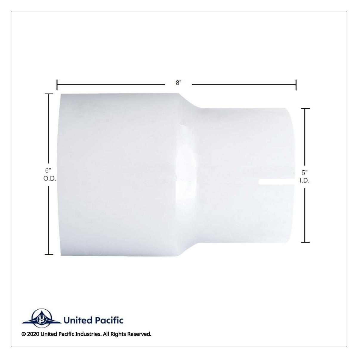 Aluminized Reducer 6" O.D. To 5" I.D. - Thumbnail 3