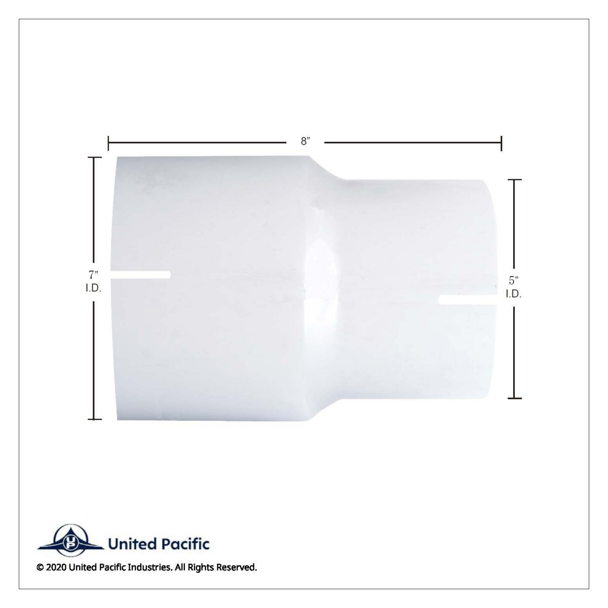 Chrome Reducer 7" I.D. To 5" I.D. - Thumbnail 8