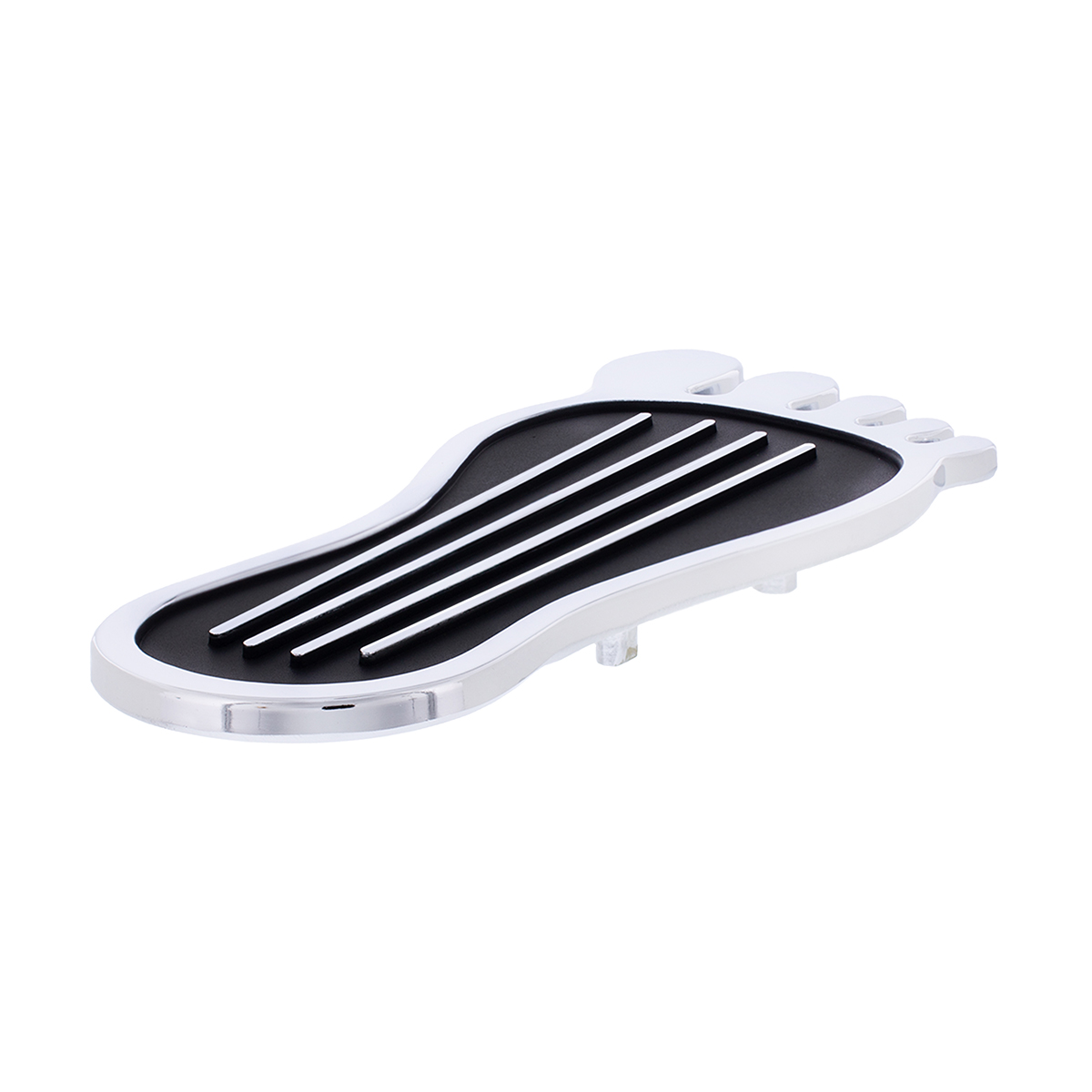 Chrome Barefoot Shape Gas Pedal Cover - Thumbnail 4