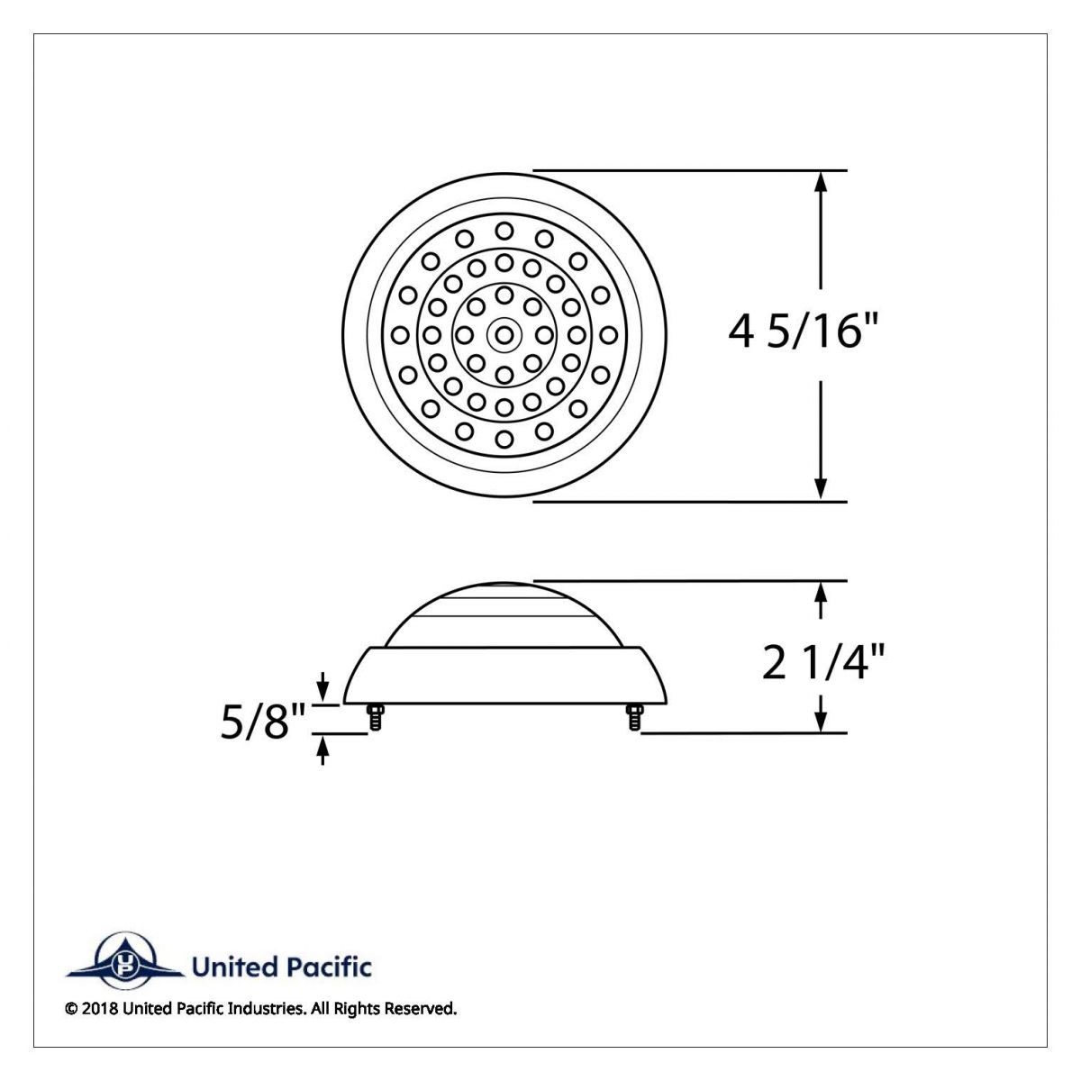 41 LED 1950 Pontiac Style Tail Light With Chrome Bezel & Red Lens - Thumbnail 5