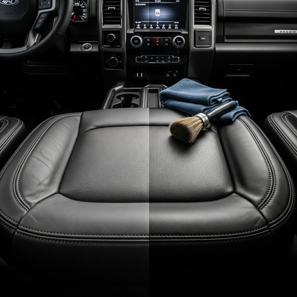 Clean interior of a detailed personal vehicle