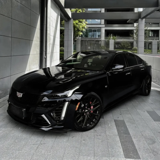 Matte black Dodge Charger wrap
